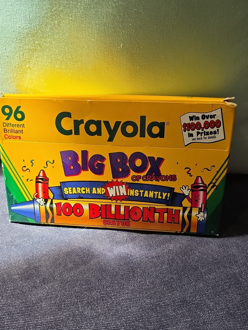 Crayola Big Box of Crayons - Yellow Packaging with Multicolor Accents